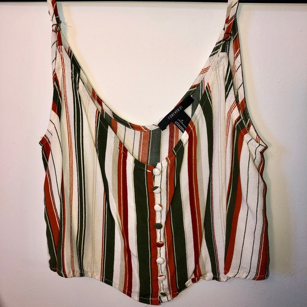Forever21 striped tank top